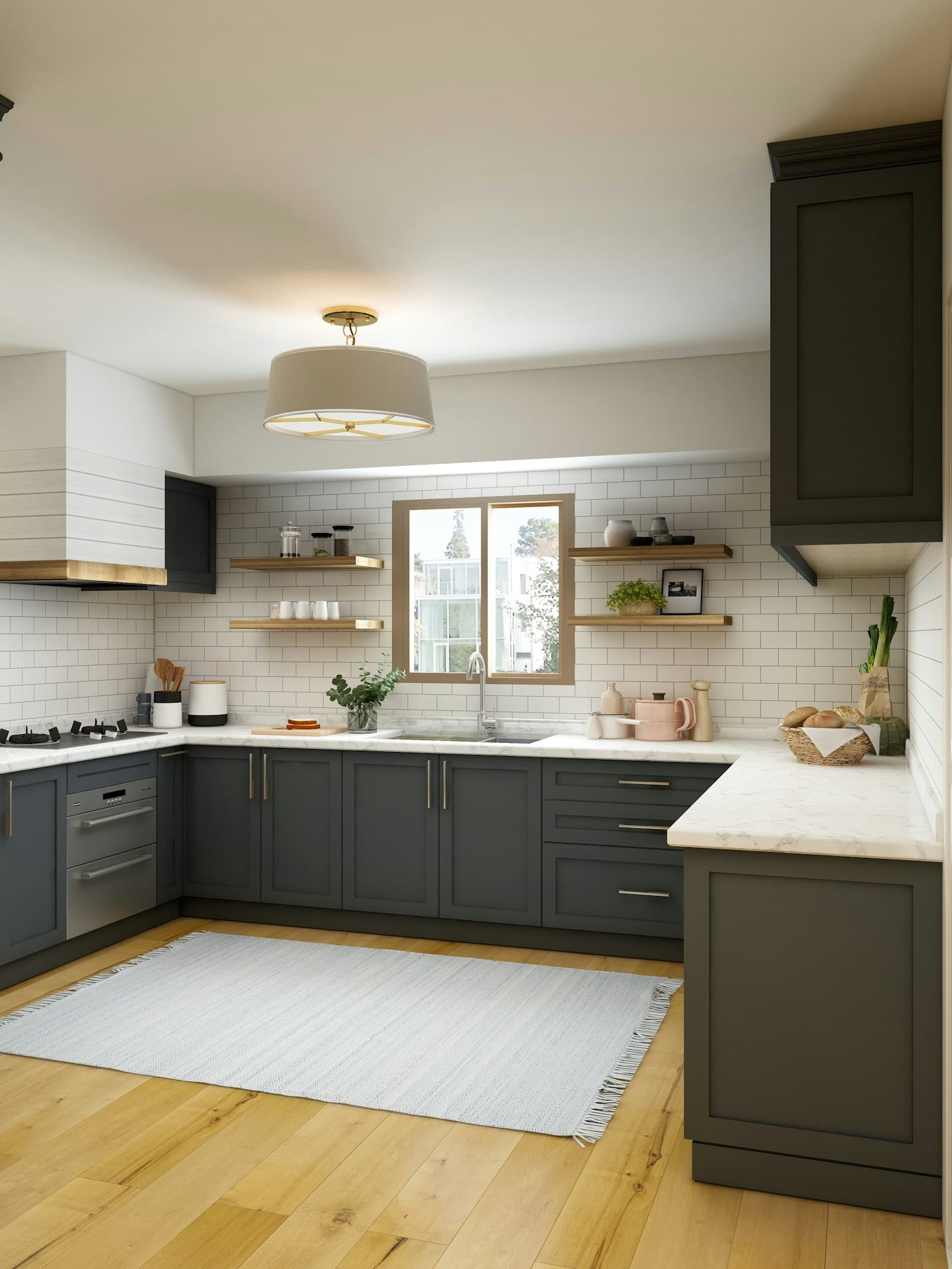 Kitchen style inspiration: Matte Grey U-Shape